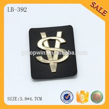 LB392 2016 горячей продажи штамповки логотип пользовательских кожаных сумок патчей